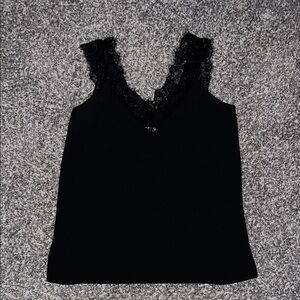 Umgee Boutique Black Lace V-Neck Camisole